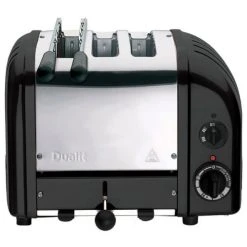 Dualit Classic Vario AWS Combi Black 2 + 1 Slot Toaster -Kitchen appliances 0 23656