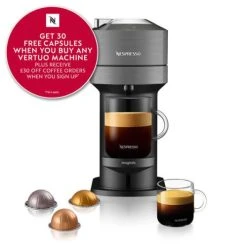 Magimix Nespresso Vertuo Next Dark Grey With FREE Gift