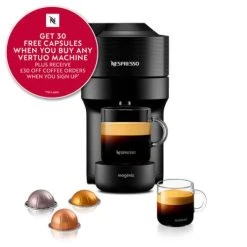 Magimix Nespresso Vertuo Pop Liquorice Black With FREE Gift