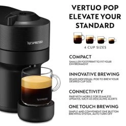 Magimix Nespresso Vertuo Pop Liquorice Black With FREE Gift -Kitchen appliances 11729 Magimix Nespresso Vertuo Pop Liquorice Black 4