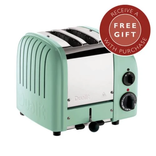Dualit Classic Vario AWS Mint Green 2 Slot Toaster With FREE Gift 1 Dualit Classic Vario AWS Mint Green 2 Slot Toaster With FREE Gift