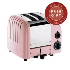 Dualit Classic Vario AWS Petal Pink 2 Slot Toaster With FREE Gift