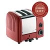 Dualit Classic Vario AWS Red 2 Slot Toaster With FREE Gift
