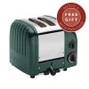 Dualit Classic Vario AWS Evergreen 2 Slot Toaster With FREE Gift