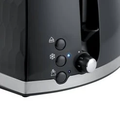 Russell Hobbs Honeycomb 2 Slice Black Toaster -Kitchen appliances 26061 Russell Hobbs Honeycomb 2 Slice Black Toaster 4