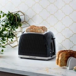 Russell Hobbs Honeycomb 2 Slice Black Toaster -Kitchen appliances 26061 Russell Hobbs Honeycomb 2 Slice Black Toaster 5