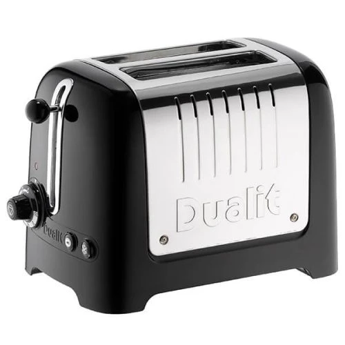 Dualit Lite 2 Slot Toaster Gloss Black 1 Dualit Lite 2 Slot Toaster Gloss Black