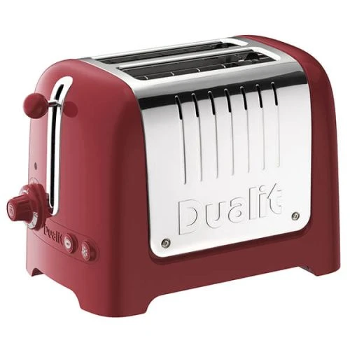 Dualit Lite 2 Slot Toaster Gloss Red 1 Dualit Lite 2 Slot Toaster Gloss Red