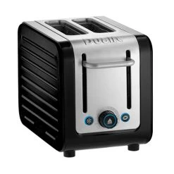 Dualit Architect 2 Slot Black Body With Gloss Black Panel Toaster