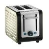 Dualit Architect 2 Slot Black Body With Canvas White Panel Toaster
