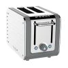 Dualit Architect 2 Slot Grey Body With White Panel Toaster
