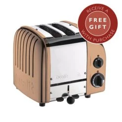 Dualit Classic Vario AWS Copper 2 Slot Toaster With FREE Gift