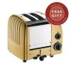 Dualit Classic Vario AWS Brass 2 Slot Toaster With FREE Gift