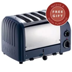 Dualit Classic Vario AWS Lavender Blue 4 Slot Toaster With FREE Gift