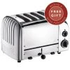 Dualit Classic Vario AWS Polished 4 Slot Toaster With FREE Gift