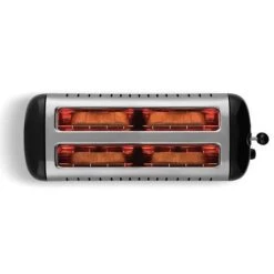 Dualit Lite 2 Long Slot Toaster Gloss Black -Kitchen appliances 46025 Dualit Lite 4 Long Slot Toaster Gloss Black New 2
