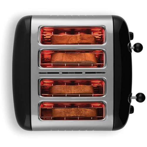 Dualit Lite 4 Slot Toaster Gloss Black 3 Dualit Lite 4 Slot Toaster Gloss Black - Image 3