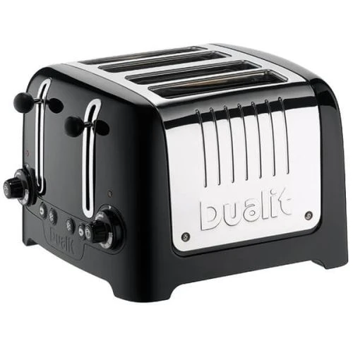 Dualit Lite 4 Slot Toaster Gloss Black 1 Dualit Lite 4 Slot Toaster Gloss Black