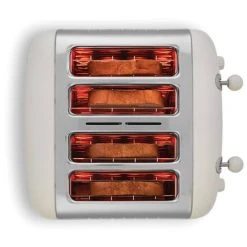Dualit Lite 4 Slot Toaster Canvas White -Kitchen appliances 46213 Dualit Lite 4 Slot Toaster Canvas White New 2