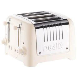 Dualit Lite 4 Slot Toaster Canvas White