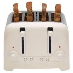 Dualit Lite 4 Slot Toaster Canvas White -Kitchen appliances 46213 Dualit Lite 4 Slot Toaster Canvas White New 3