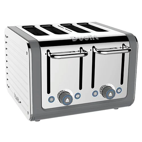Dualit Architect 4 Slot Grey Body With White Panel Toaster 1 Dualit Architect 4 Slot Grey Body With White Panel Toaster