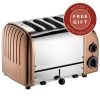 Dualit Classic Vario AWS Copper 4 Slot Toaster With FREE Gift