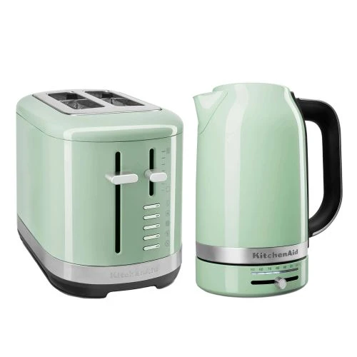 KitchenAid Breakfast Suite Pistachio 1.7L Kettle And 2 Slice Toaster Set 1 KitchenAid Breakfast Suite Pistachio 1.7L Kettle And 2 Slice Toaster Set