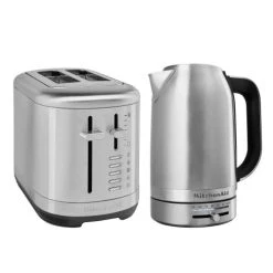 KitchenAid Breakfast Suite Stainless Steel 1.7L Kettle And 2 Slice Toaster Set