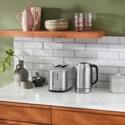 KitchenAid Breakfast Suite Stainless Steel 1.7L Kettle And 2 Slice Toaster Set -Kitchen appliances 5KEK17015KMT2109BSX Kitchenaid Breakfast Suite Stainless Steel Kettle and Toaster Set 5