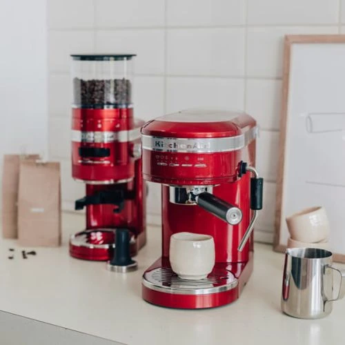 KitchenAid Artisan Semi-Auto Espresso Machine & Burr Grinder Set Candy Apple 5 KitchenAid Artisan Semi-Auto Espresso Machine & Burr Grinder Set Candy Apple - Image 5