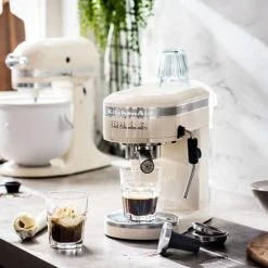 KitchenAid Artisan Semi-Auto Espresso Machine Almond Cream -Kitchen appliances 5KES6503BAC Kitchenaid Artisan Semi Auto Espresso Machine Cream 4