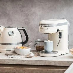 KitchenAid Artisan Semi-Auto Espresso Machine Almond Cream -Kitchen appliances 5KES6503BAC Kitchenaid Artisan Semi Auto Espresso Machine Cream 5