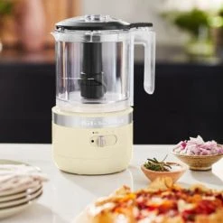 KitchenAid Almond Cream Cordless Food Chopper -Kitchen appliances 5KFCB519BAC KitchenAid Almond Cream Cordless Food Chopper 3 New