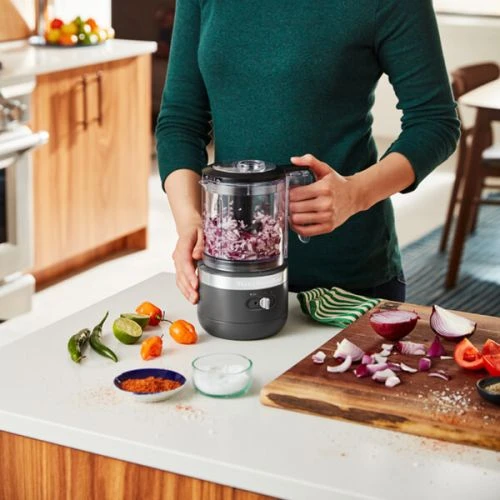 KitchenAid Charcoal Grey Cordless Food Chopper 6 KitchenAid Charcoal Grey Cordless Food Chopper - Image 6