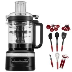 KitchenAid 2.1L Matte Black Food Processor With FREE Gift