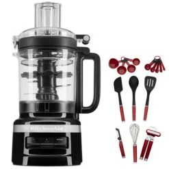 KitchenAid 2.1L Onyx Black Food Processor With FREE Gift