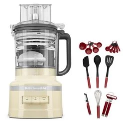 KitchenAid 3.1L Almond Cream Food Processor With FREE Gift