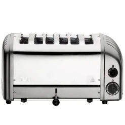 Kitchen appliances -Kitchen appliances 60147 Dualit Classic Vario 6 Slot Toaster Metallic Silver New 1