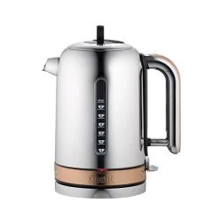 Dualit Classic Kettle Polished Stainless Steel And Copper With FREE Gift Trim -Kitchen appliances 72820 Dualit Classic Kettle Copper Trim 2