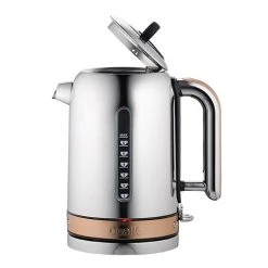 Dualit Classic Kettle Polished Stainless Steel And Copper With FREE Gift Trim -Kitchen appliances 72820 Dualit Classic Kettle Copper Trim 3
