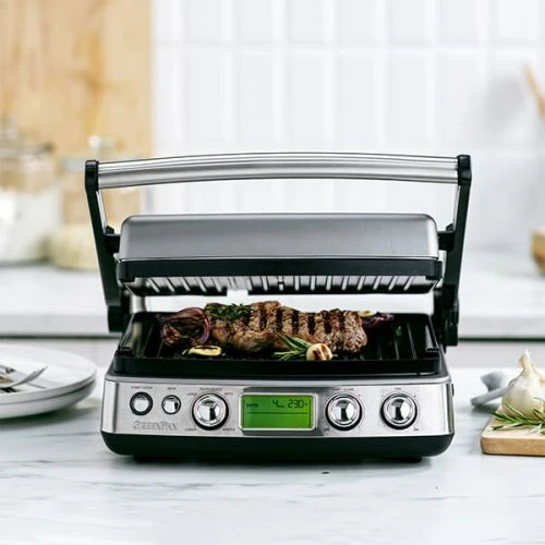 GreenPan Non-Stick 3-in-1 Contact Grill & Indoor BBQ Stainless Steel 2 GreenPan Non-Stick 3-in-1 Contact Grill & Indoor BBQ Stainless Steel - Image 2