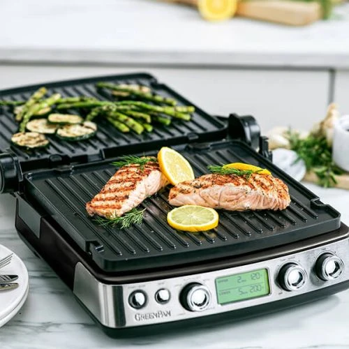 GreenPan Non-Stick 3-in-1 Contact Grill & Indoor BBQ Black 3 GreenPan Non-Stick 3-in-1 Contact Grill & Indoor BBQ Black - Image 3