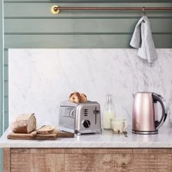 Cuisinart Style Vintage Rose Multi-Temp Kettle & 2 Slice Toaster Breakfast Set 11 Cuisinart Style Vintage Rose Multi-Temp Kettle & 2 Slice Toaster Breakfast Set -Kitchen appliances CPK17PIUCPT160PIU Cuisinart Style Breakfast Set Multi temp 2 Slice Vintage Rose 5