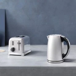 Cuisinart Style Frosted Pearl Multi-Temp Kettle & 2 Slice Toaster Breakfast Set -Kitchen appliances CPK17SUCPT160SU Cuisinart Style Breakfast Set Multi temp 2 Slice Frosted Pearl 5