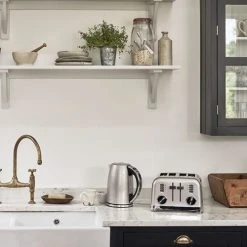 Cuisinart Style Frosted Pearl Multi-Temp Kettle & 4 Slice Toaster Breakfast Set -Kitchen appliances CPK17SUCPT180SU Cuisinart Style Breakfast Set Multi temp 4 Slice Frosted Pearl 5