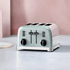 Cuisinart Style Light Pistachio Traditional Kettle & 4 Slice Toaster Breakfast Set -Kitchen appliances CTK17GUCPT180GU Cuisinart Style Breakfast Set Traditional 4 Slice Light Pistachio 4
