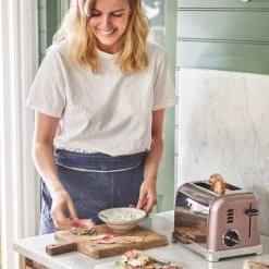 Cuisinart Style Vintage Rose Traditional Kettle & 2 Slice Toaster Breakfast Set -Kitchen appliances CTK17PIUCPT160PIU Cuisinart Style Breakfast Set Traditional 2 Slice Vintage Rose 4