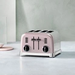 Cuisinart Style Vintage Rose Traditional Kettle & 4 Slice Toaster Breakfast Set -Kitchen appliances CTK17PIUCPT180PIU Cuisinart Style Breakfast Set Traditional 4 Slice Vintage Rose 4