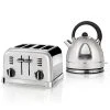 Cuisinart Style Frosted Pearl Traditional Kettle & 4 Slice Toaster Breakfast Set